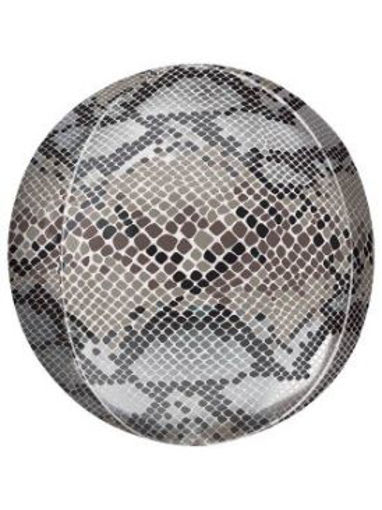 Picture of ORBZ SNAKE SKIN PRINT FOIL BALLOON 38X40CM